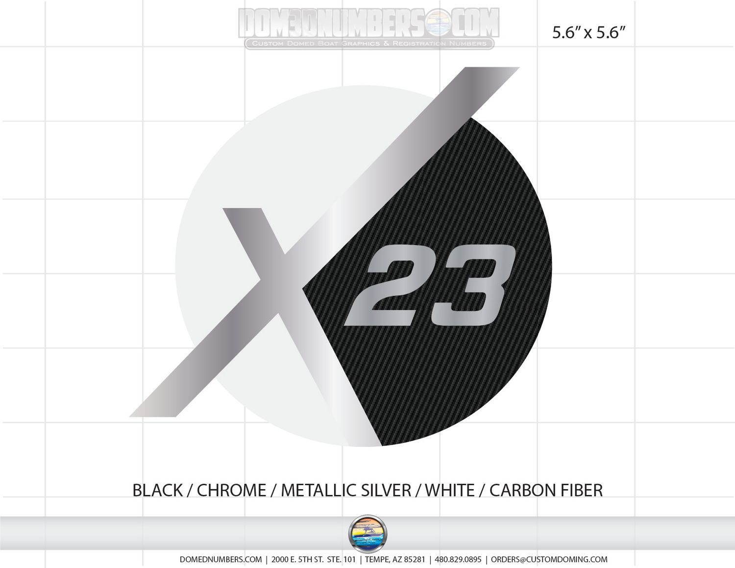 2019 MasterCraft XSeries Designator Domed Decal, Choose Your Model