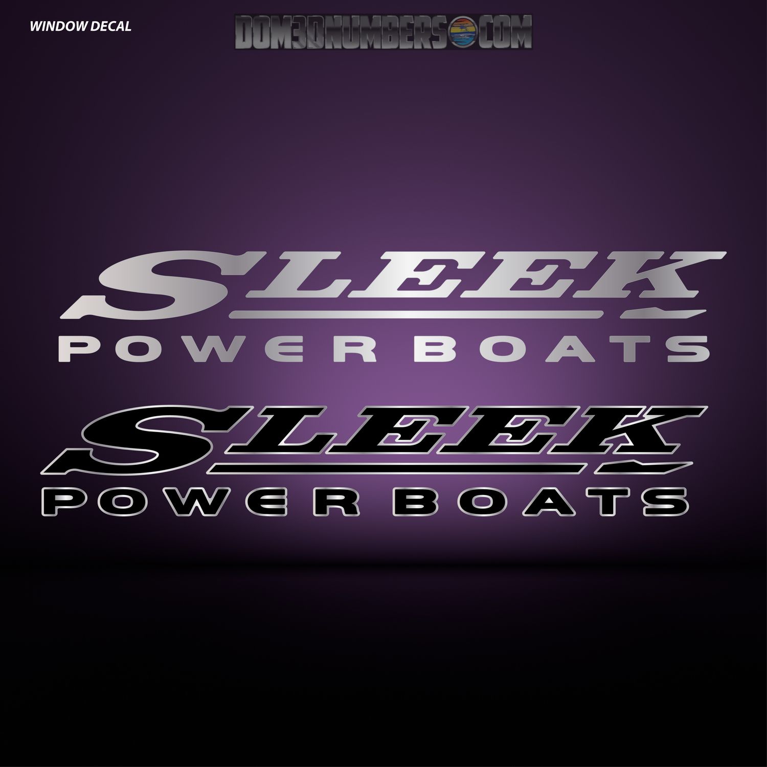 Sleekcraft Sleek Powerboats Window Decal