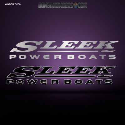 Sleekcraft Sleek Powerboats Window Decal