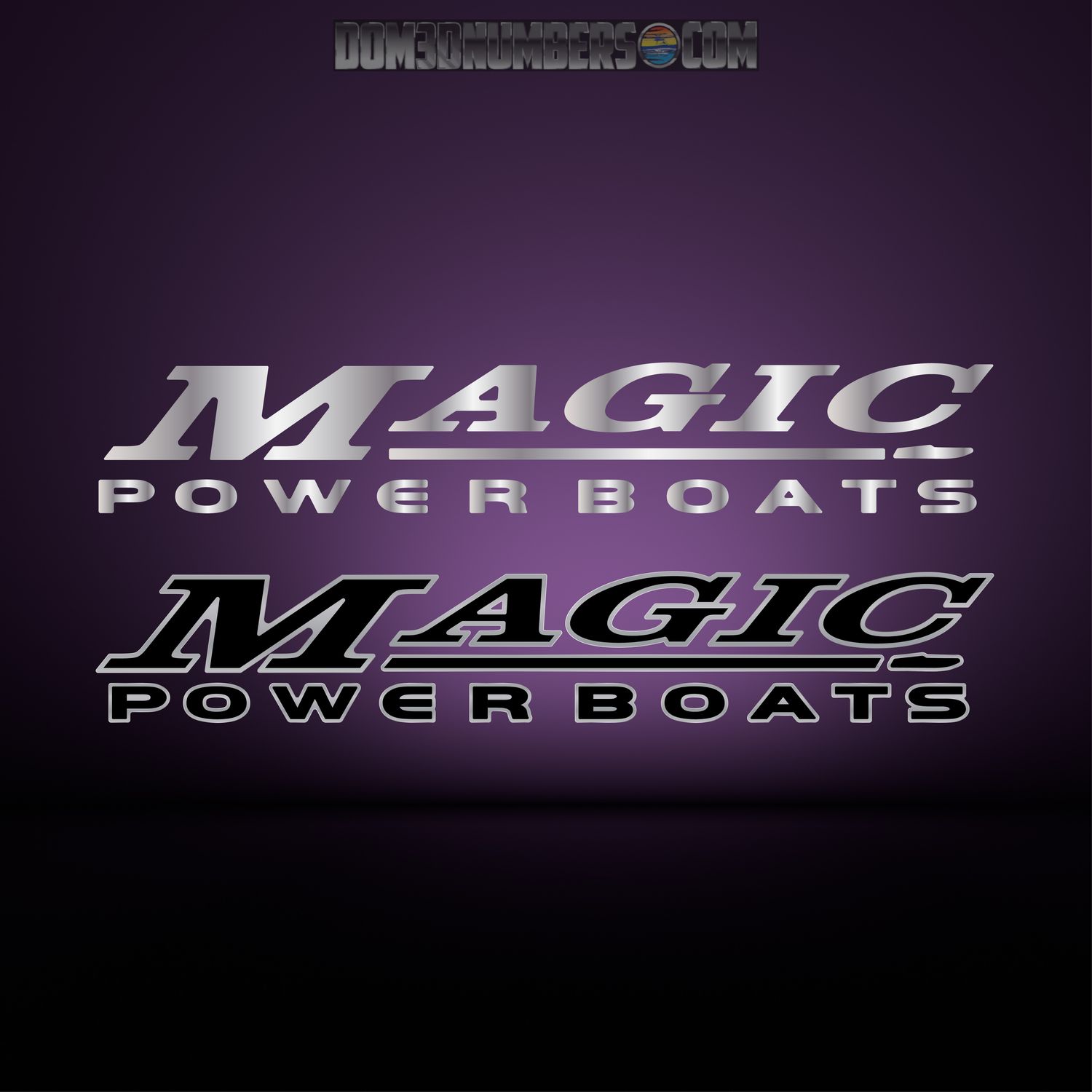 Magic Powerboats Trailer Decal Set