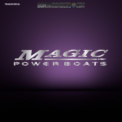 Magic Powerboats Domed Boat Decal Set
