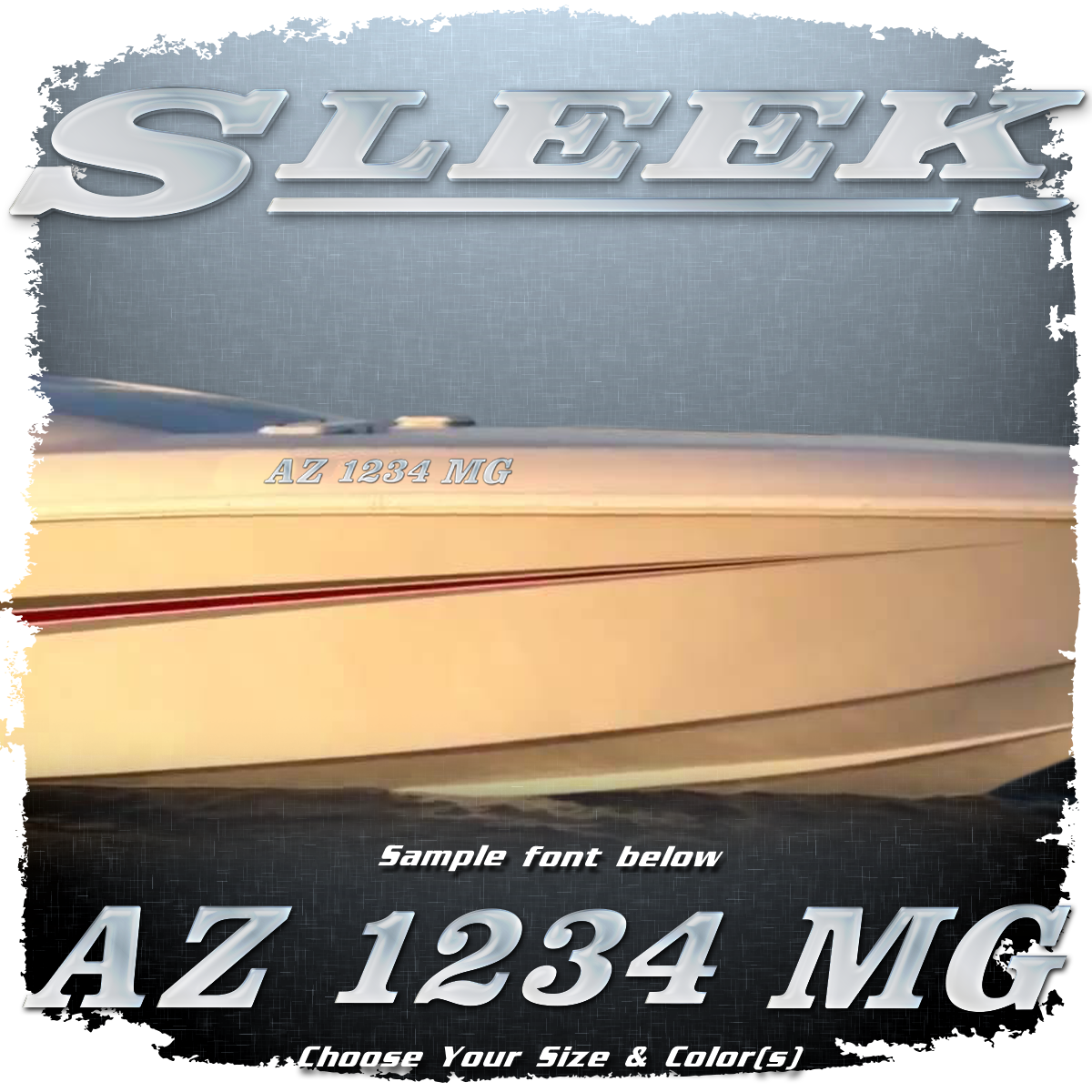 Sleek Powerboats Domed Registration