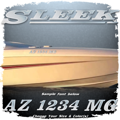 Sleek Powerboats Domed Registration