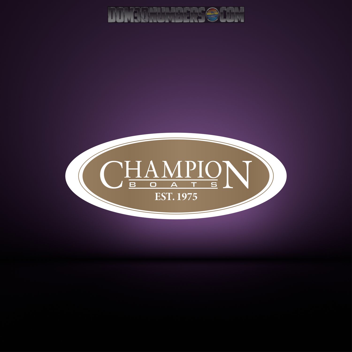 Champion Boats Domed Seat Decal