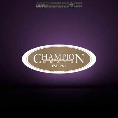 Champion Boats Domed Seat Decal