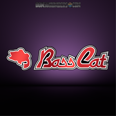 Bass Cat Domed Decal Set