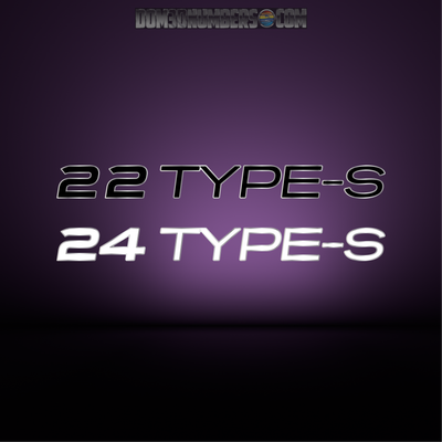 ATX Type-S Domed Decal Set, Choose Your Model and Colors