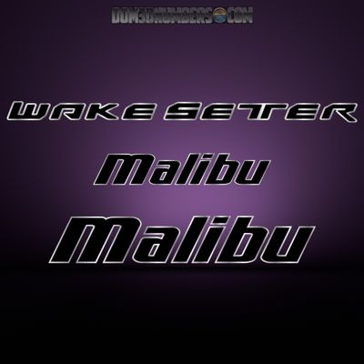 2015-16 Malibu Wakesetter Domed Decal Package