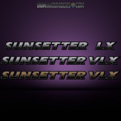 1996-99 Malibu Sunsetter Decal Set, Choose Your Model and Color