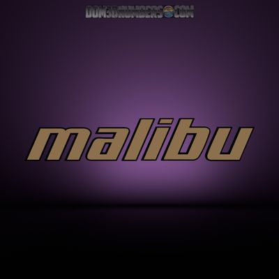 2000 Malibu Escape Domed Decal