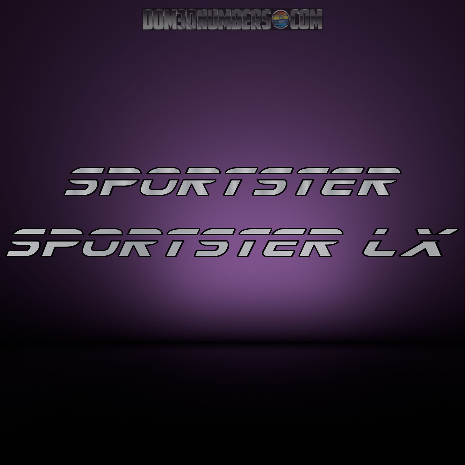 Malibu Sportster Domed Decal Set, Choose Your Model &amp; Color