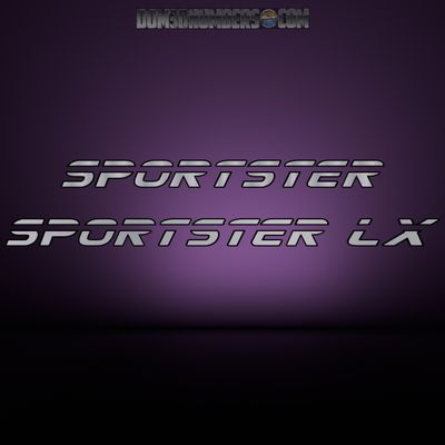 Malibu Sportster Domed Decal Set, Choose Your Model &amp; Color