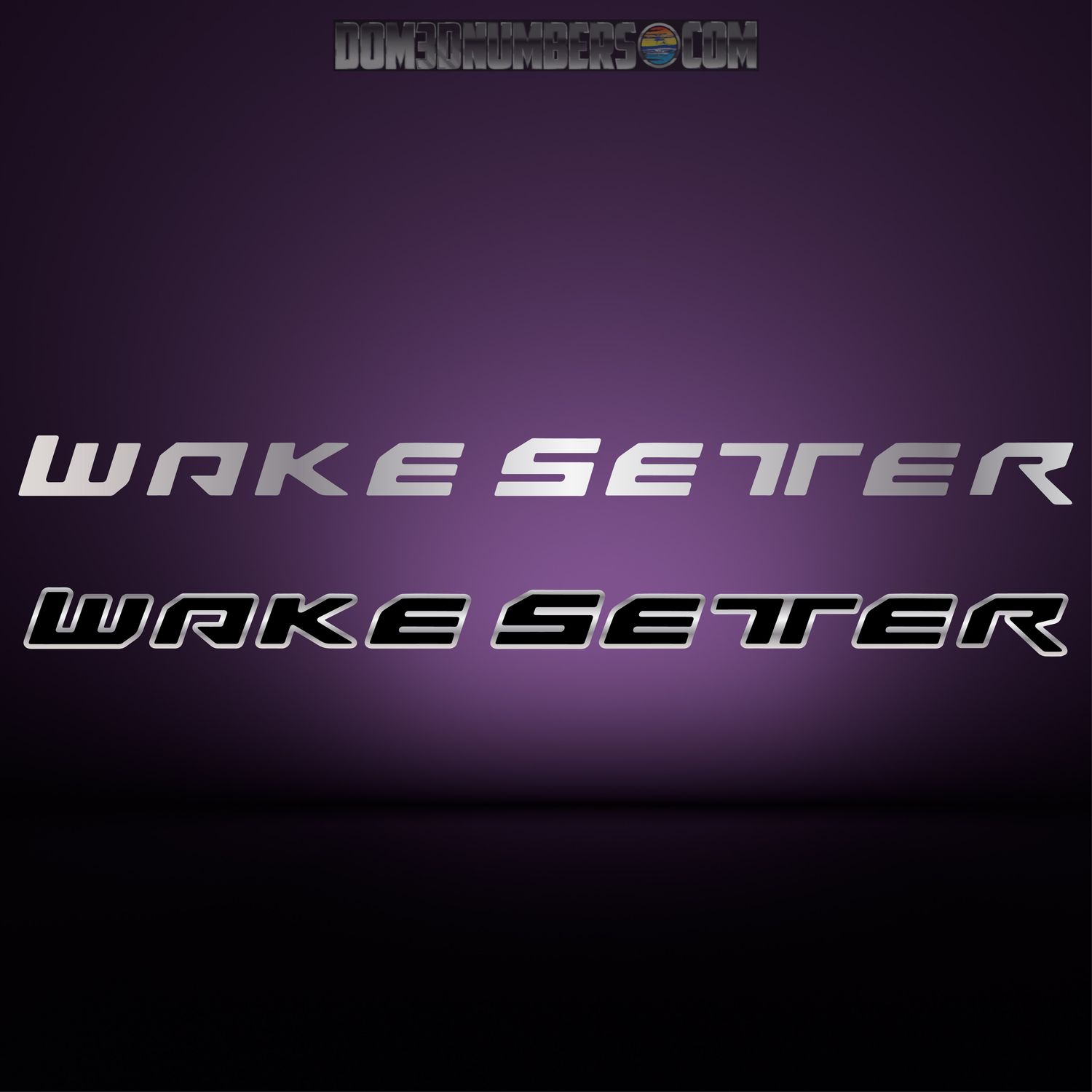 2017-25 Malibu Wakesetter Rear Decal, Choose Your Color