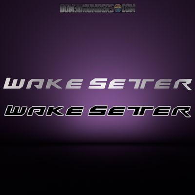 2017-25 Malibu Wakesetter Rear Decal, Choose Your Color