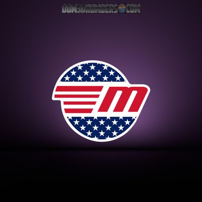 Domed Malibu USA Decal Icon, Choose your size