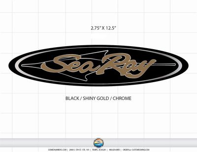 Sea Ray Domed Decal v2
