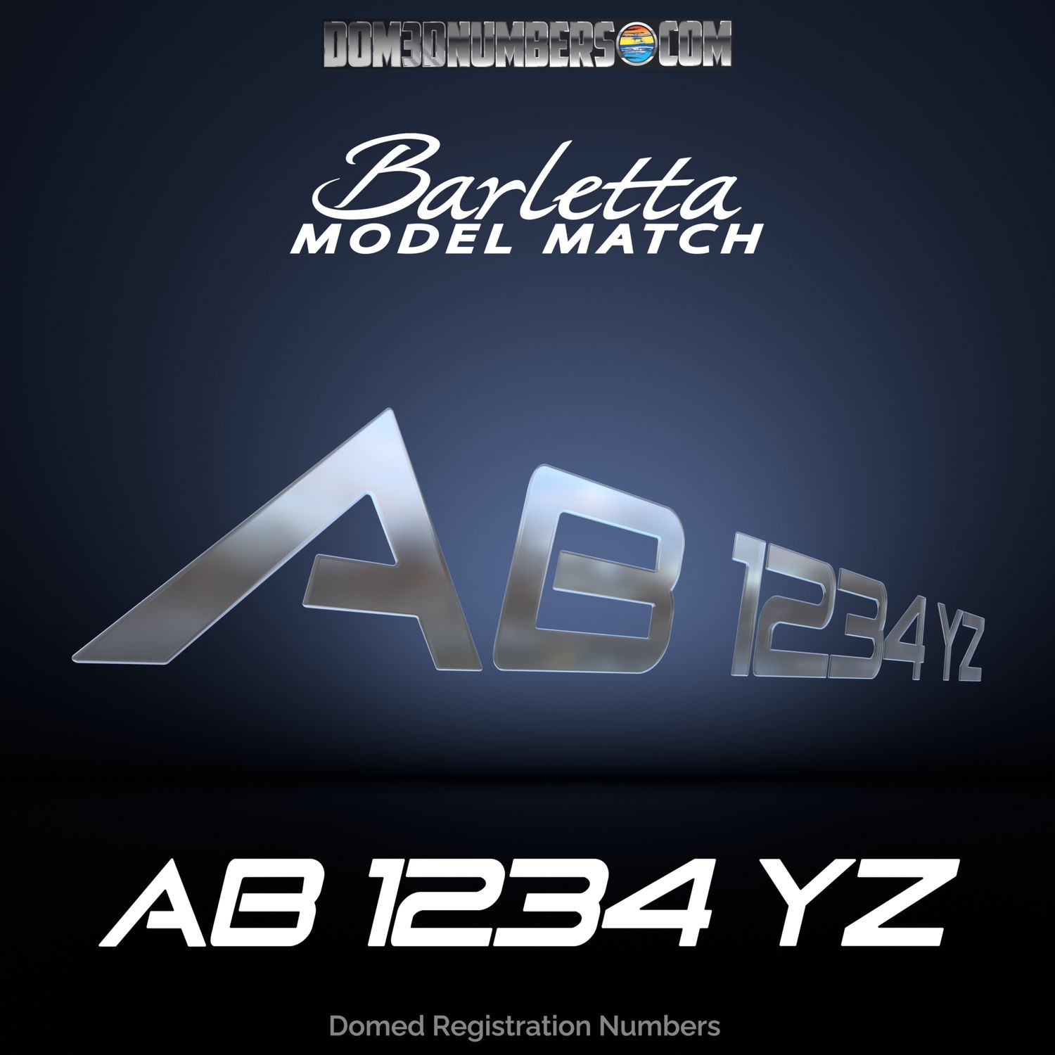 Barletta Model Font v2 Domed Registration