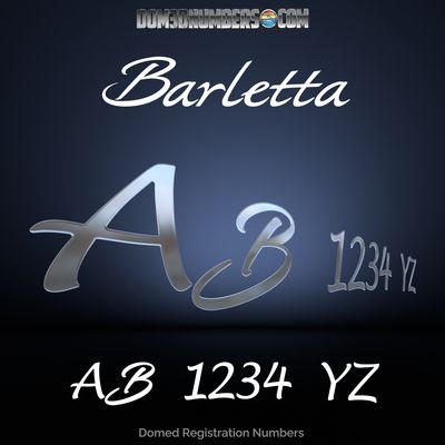 Barletta Script Logo Domed Registration