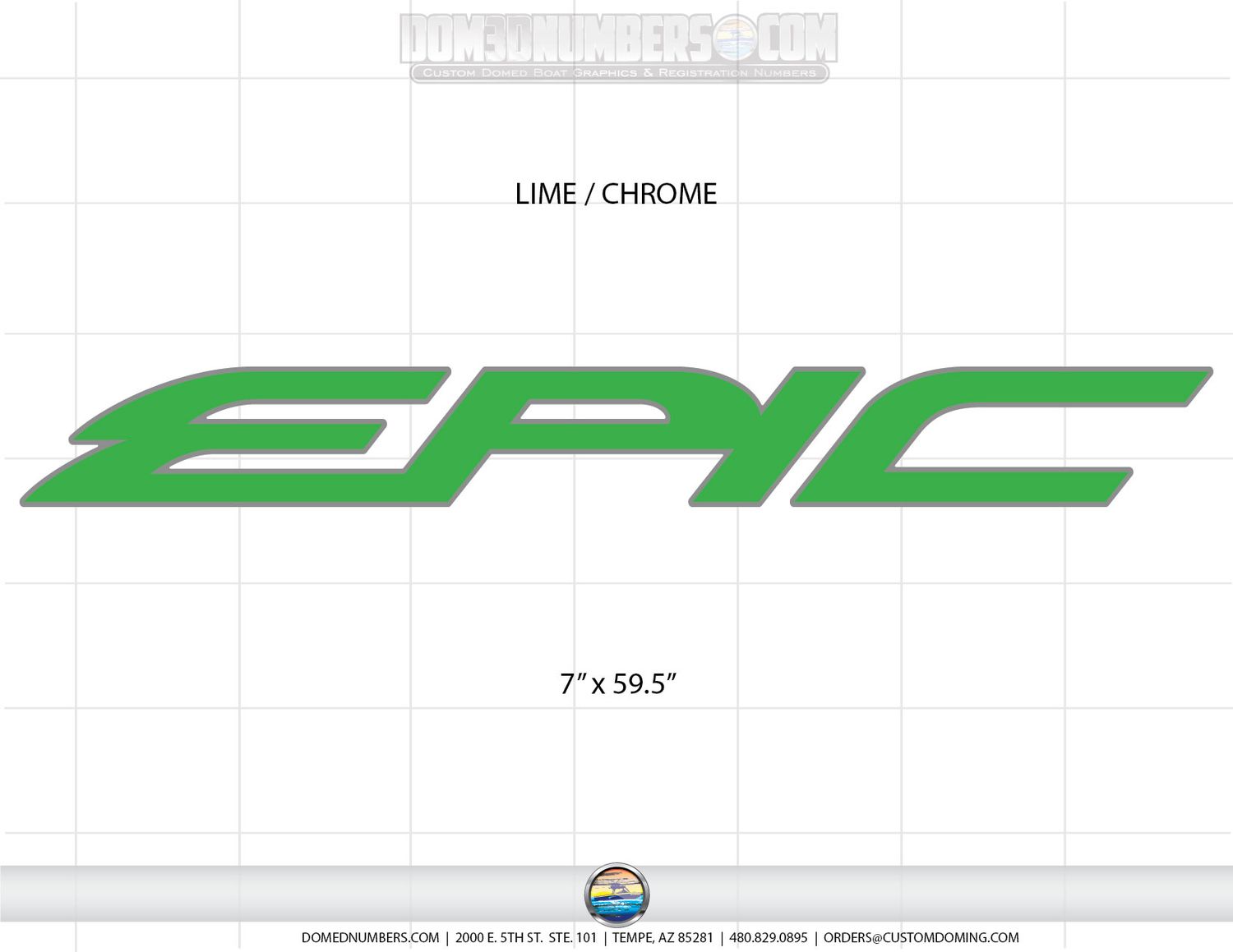 Custom Domed EPIC Decal Set