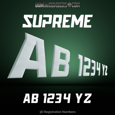 Supreme 3D Emblem Registration