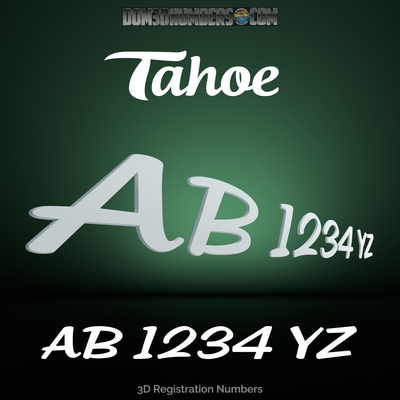 Tahoe 3D Emblem Registration