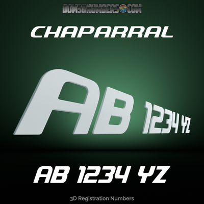 Chaparral 3D Emblem Registration