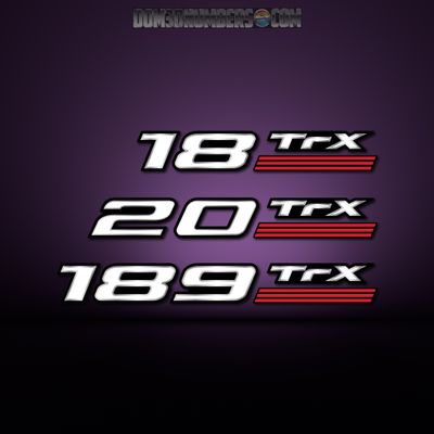 Triton Boats TRX Domed Model Decal