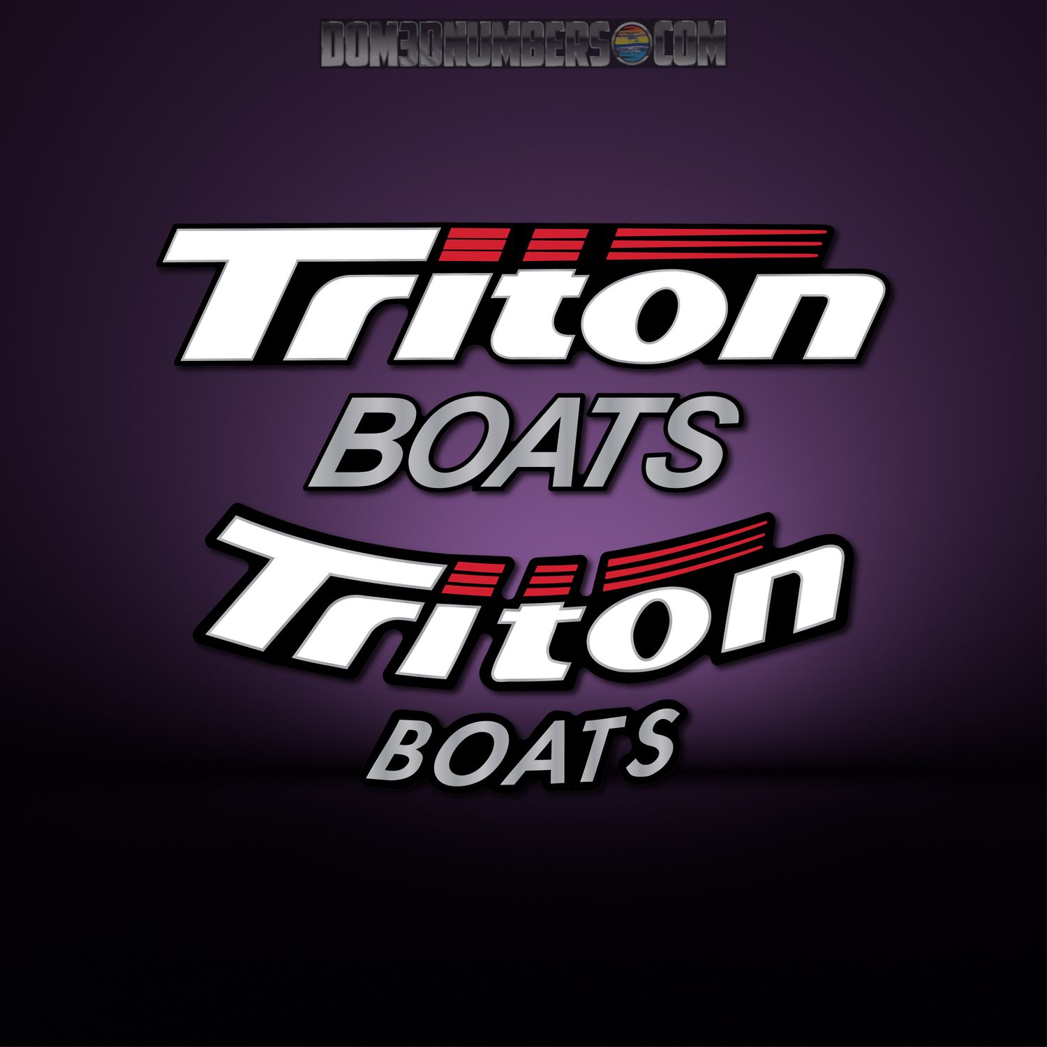 Triton Boats Windshield Domed Decal