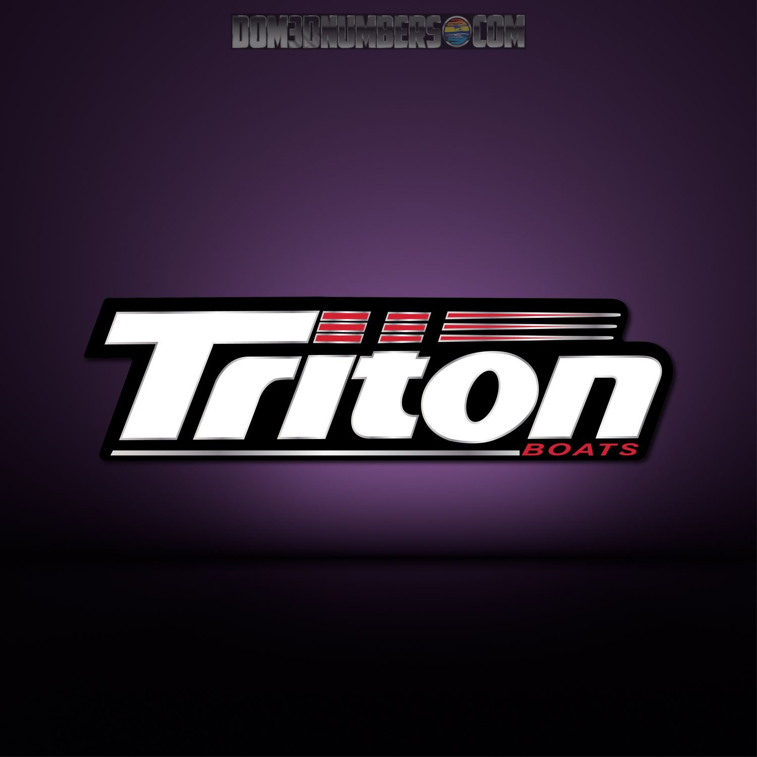 Triton Boats Pedestal Seat Domed Decal