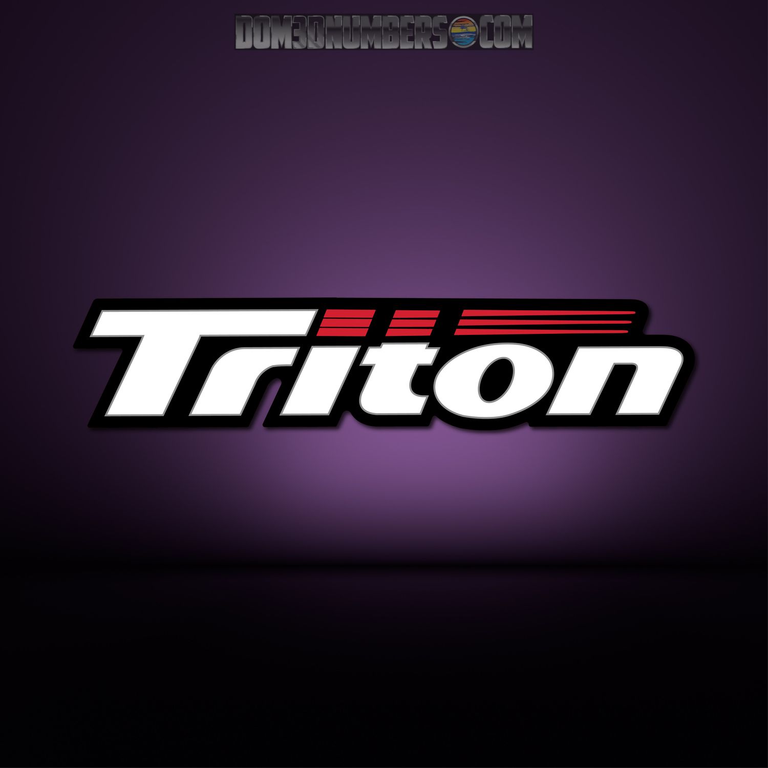 Triton Boats Domed Decal