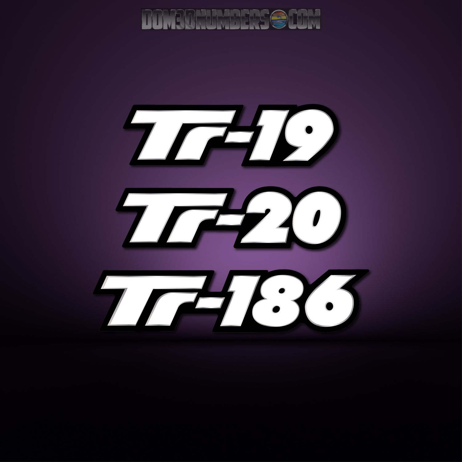 Triton Boats Domed Model Decal, Any Model