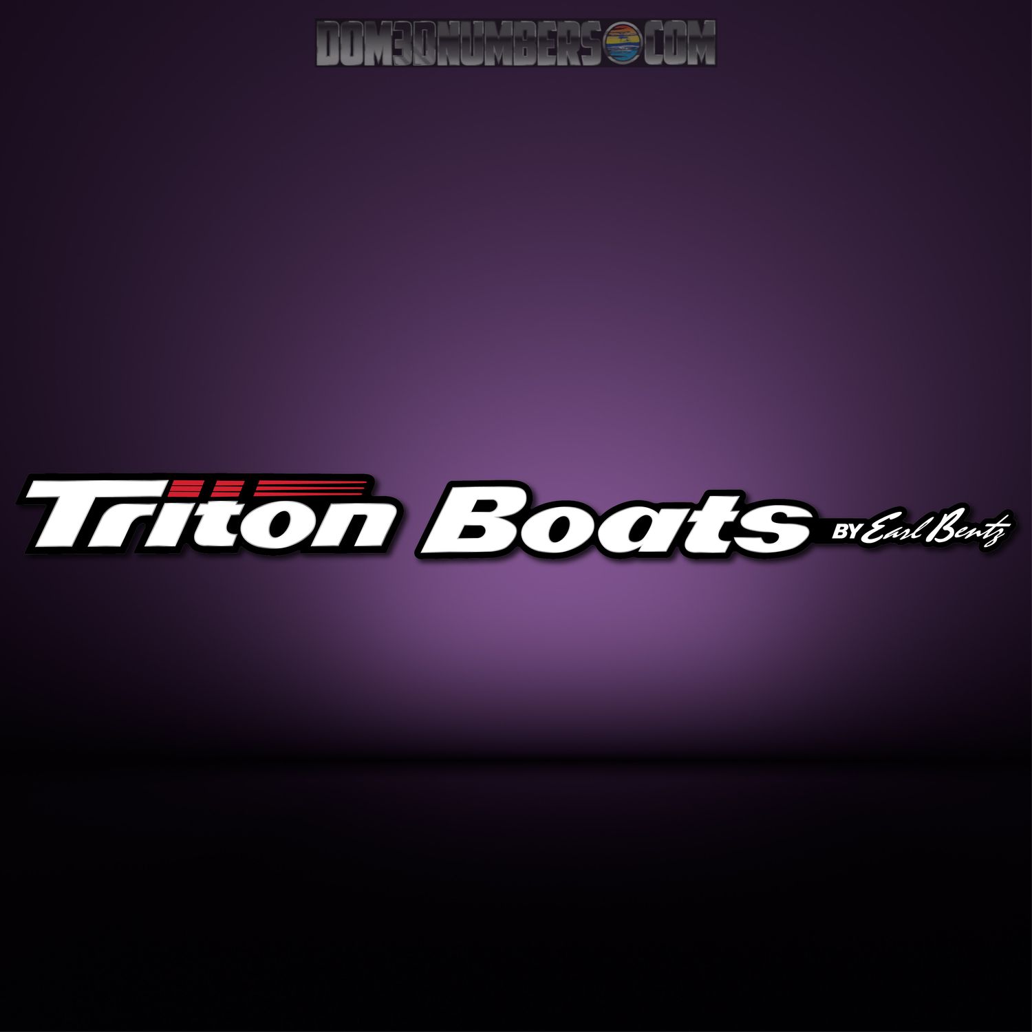 Triton Boats Trailer Domed Decal Set