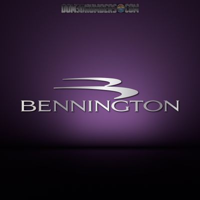 Domed Bennington decal, Choose Your Size &amp; Color