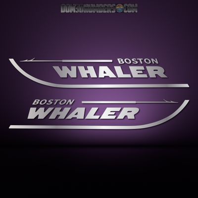 Domed Boston Whaler Decal Set