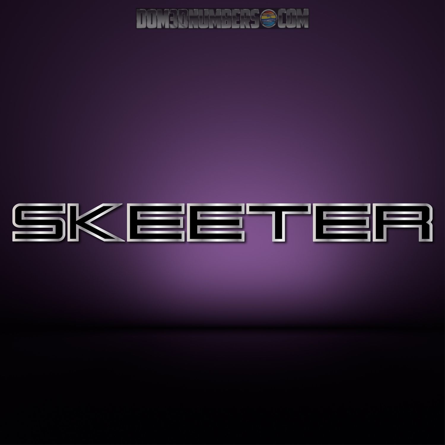 Skeeter Domed Window Decal, Choose Your Colors