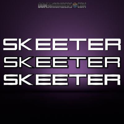 Skeeter Boats Domed Decal, Choose Your Size and Colors