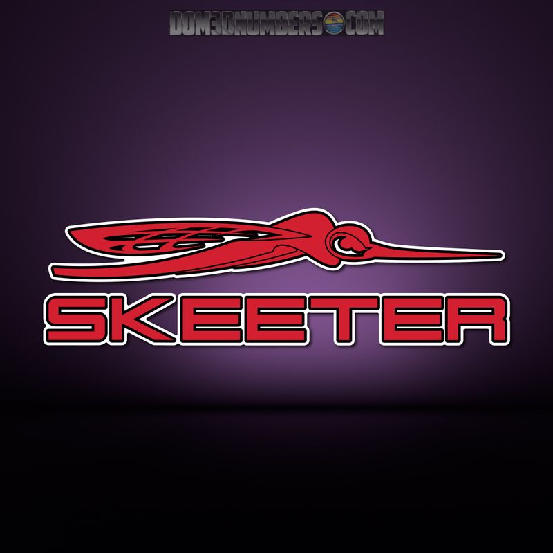 Skeeter Truck Window Domed Decal v1