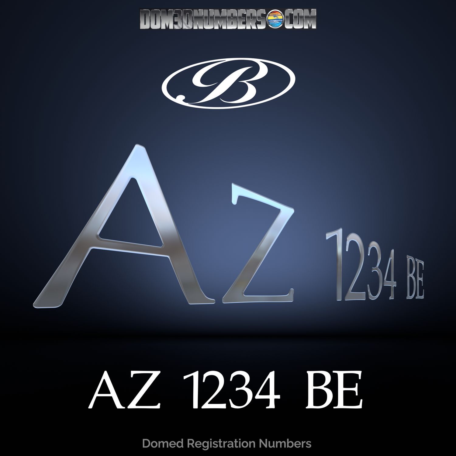 Bentley Elite Domed Registration