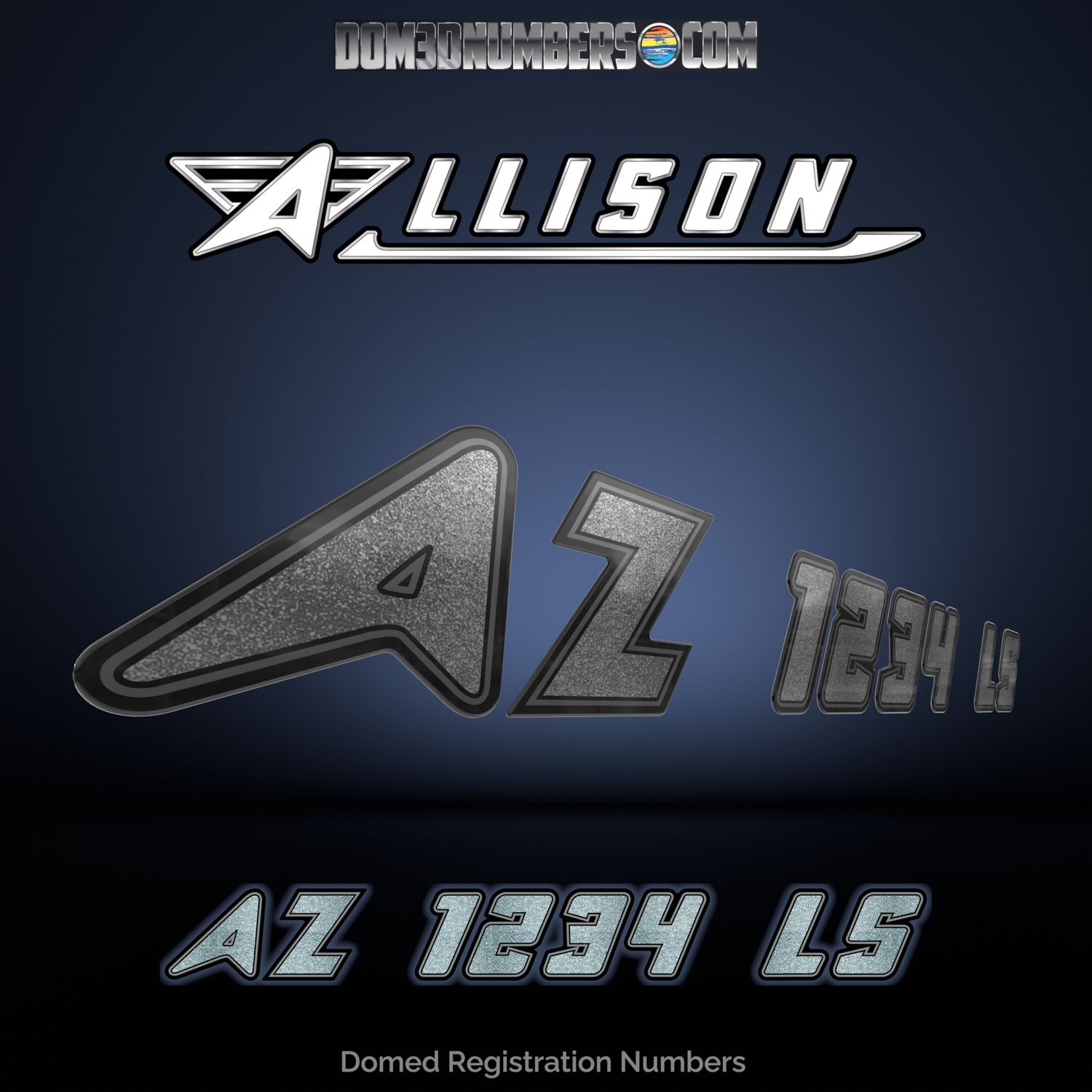 Allison Domed Registration, Factory Matched to Logo