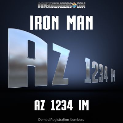 Domed Registration in the Ironman Font