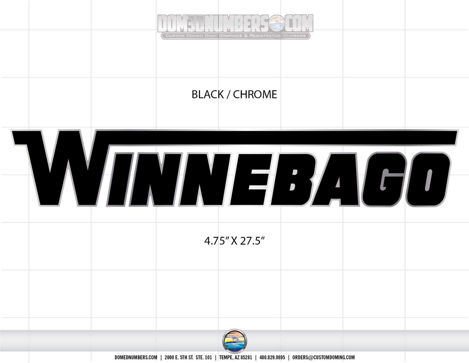 Winnebago Domed Decal Set
