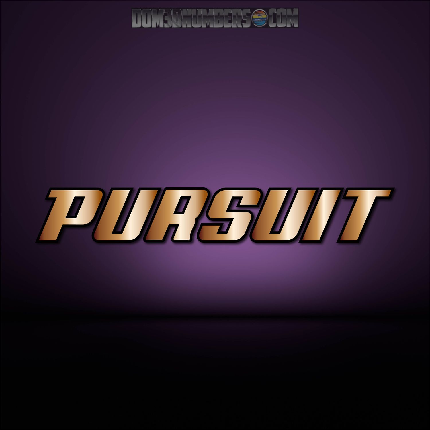 Pursuit Boats Domed Decal
