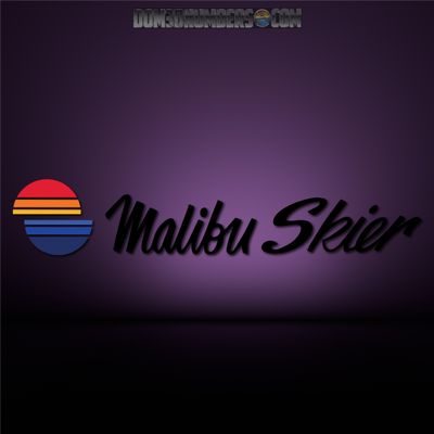 Malibu Skier Decal Set