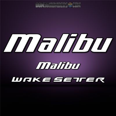 2020-25 Malibu Wakesetter Domed Decal Package