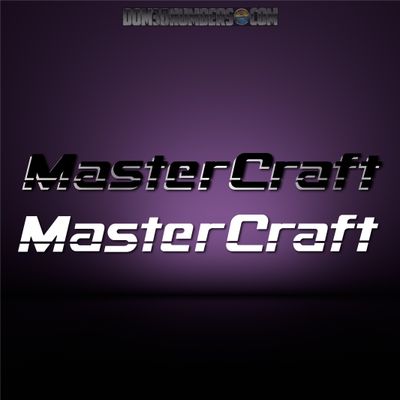 MasterCraft Logo with line, Choose your size and color