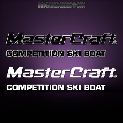 1987 MasterCraft Competition Ski Boat Transom Decal