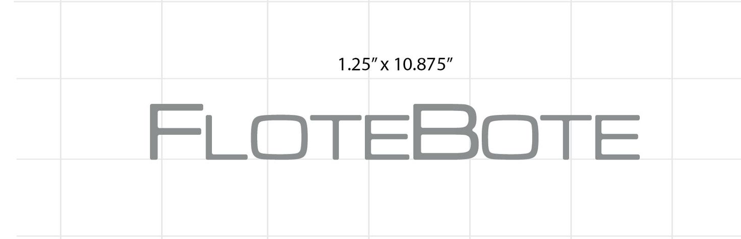 Domed Harris FloteBote Decal Set