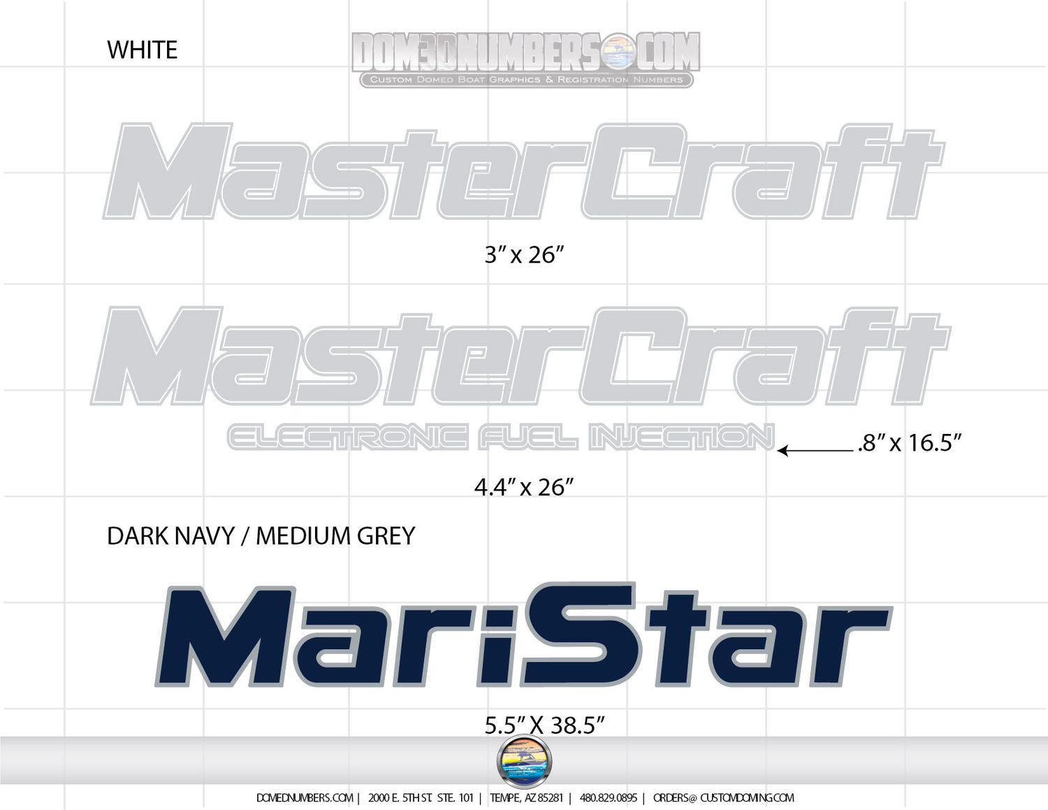 1998-99 Maristar MasterCraft decals 1998-99 Maristar MasterCraft decals