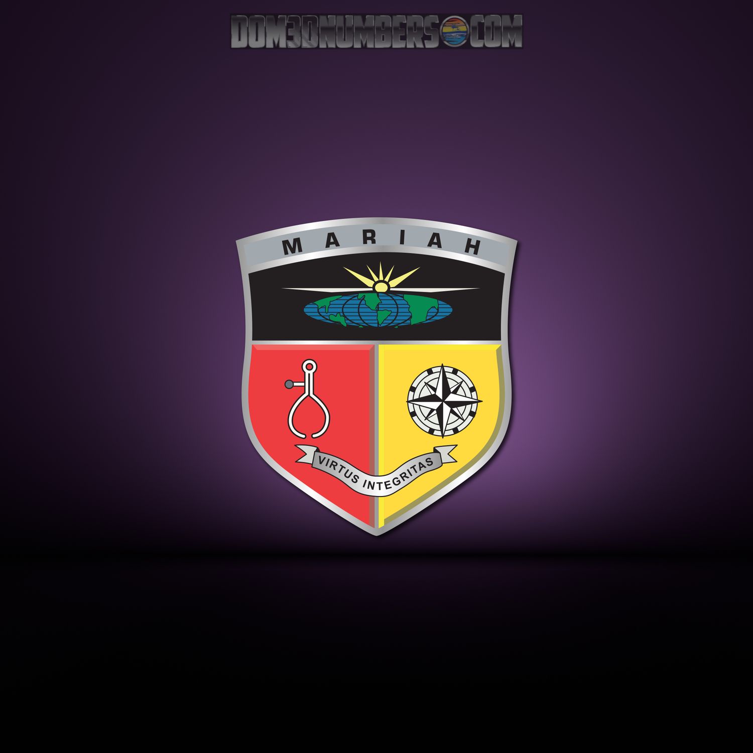 Mariah Boats Shield Domed Decal