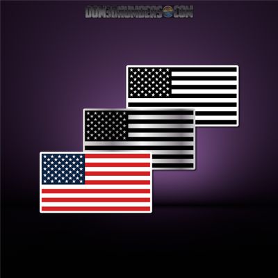American Flag Domed Decal, Choose Your Size